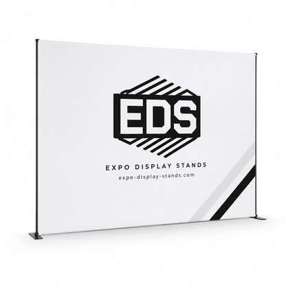 10ft x 8ft Tension Fabric Display Exhibition Backdrop - Straight