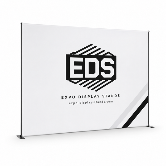 10ft x 8ft Tension Fabric Display Exhibition Backdrop - Straight