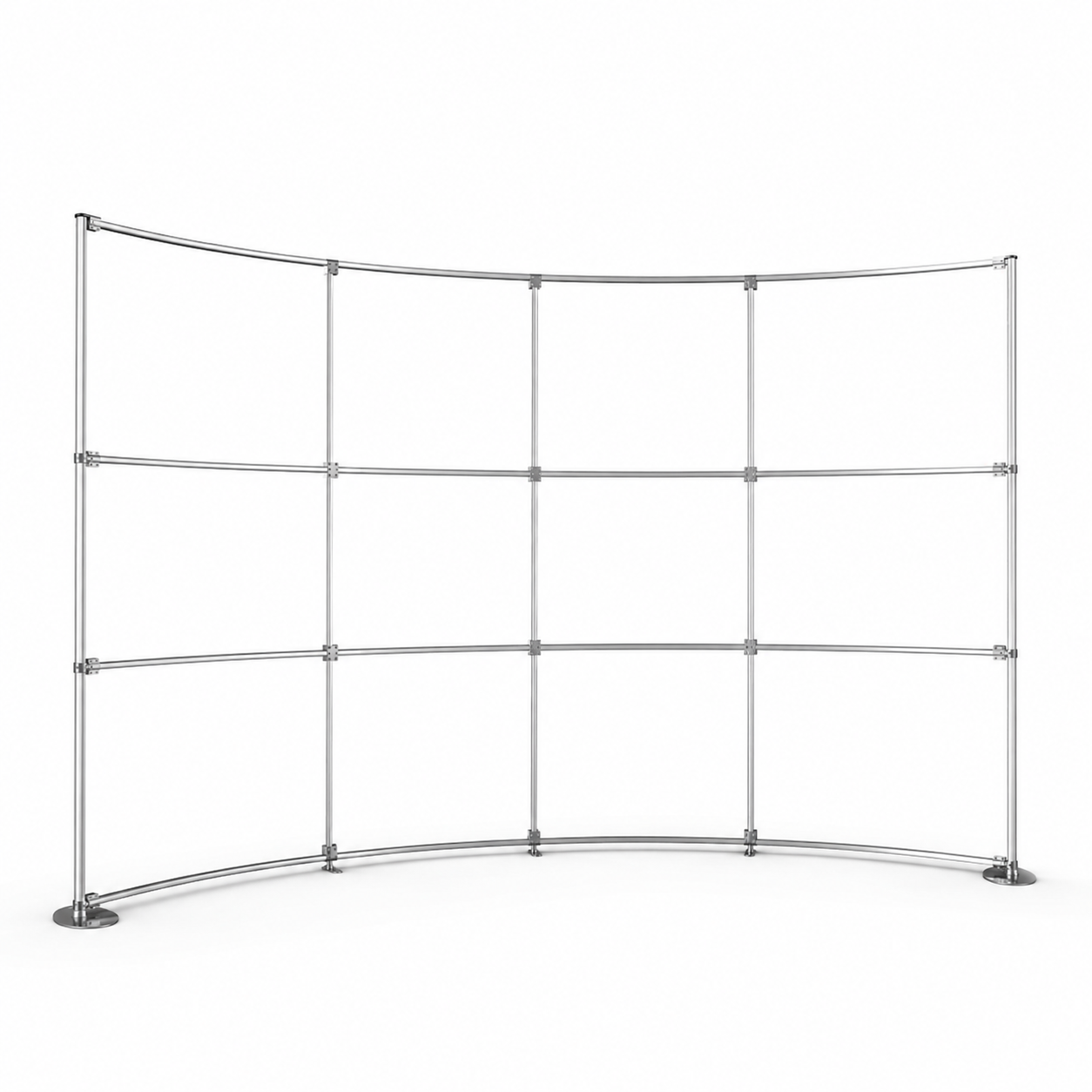 15ft x 8ft Tension Fabric Display Exhibition Backdrop - Curved