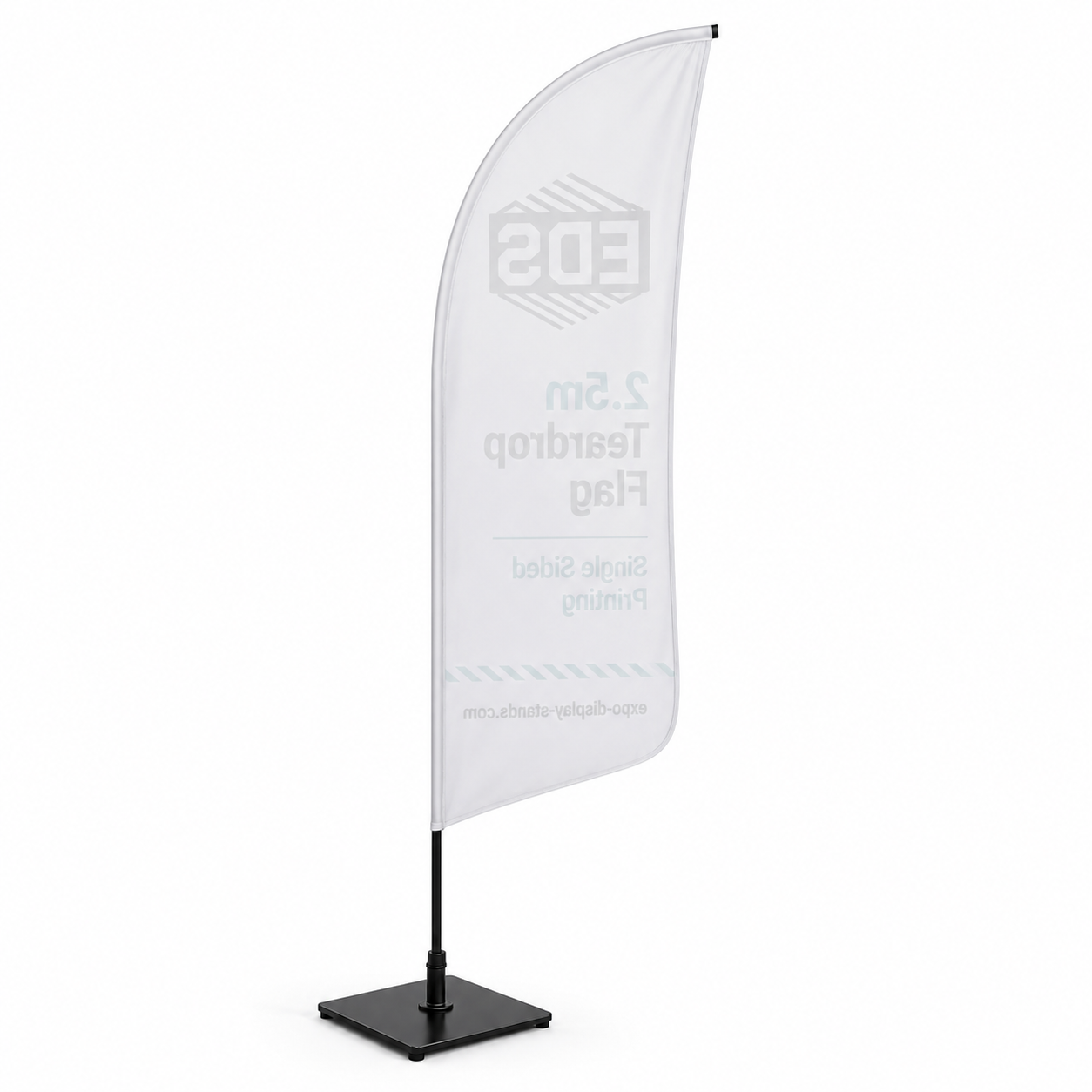2.5m teardrop Flag - Single Sided Printing