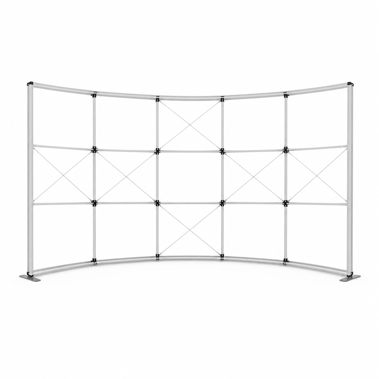 20ft x 8ft Tension Fabric Display Exhibition Backdrop - Curved