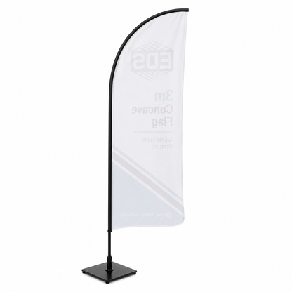 3.5m concave Flag - Single Sided Printing