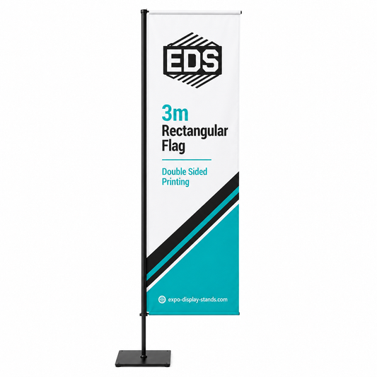 3.5m Rectangular Flag - Double Sided Printing