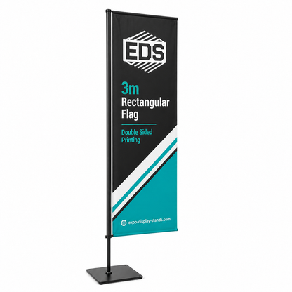 4.5m Rectangular Flag - Double Sided Printing