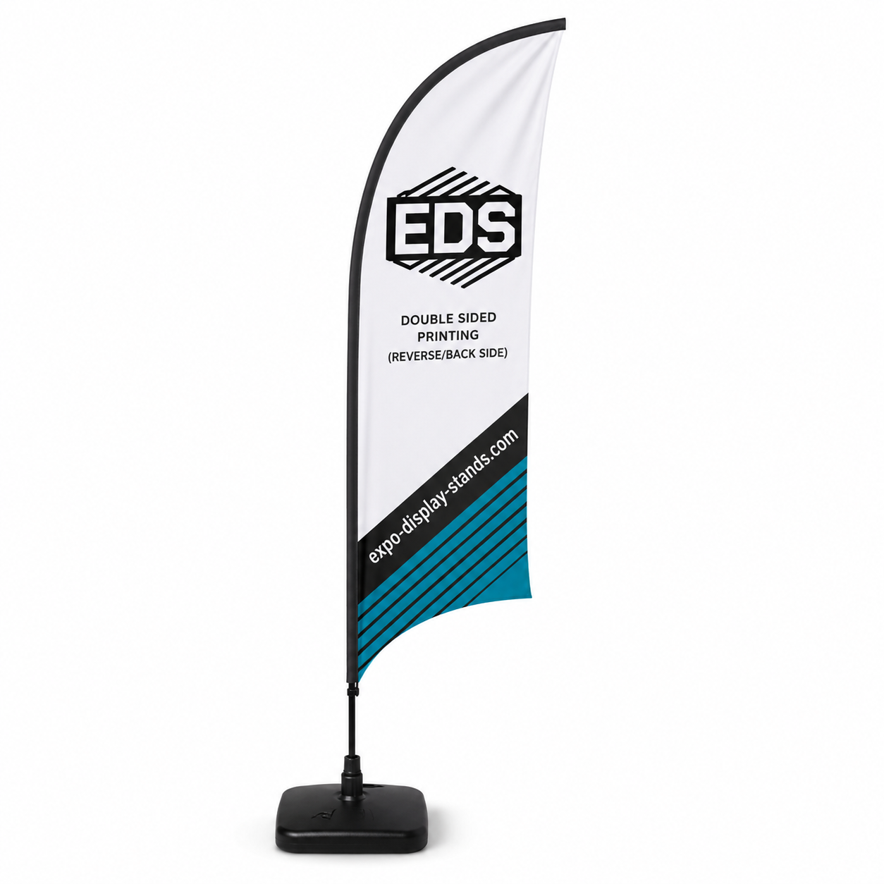 4m concave Flag - Double Sided Printing