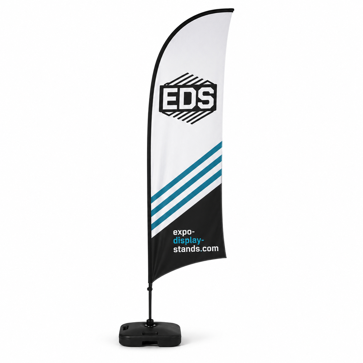 4m concave Flag - Single Sided Printing