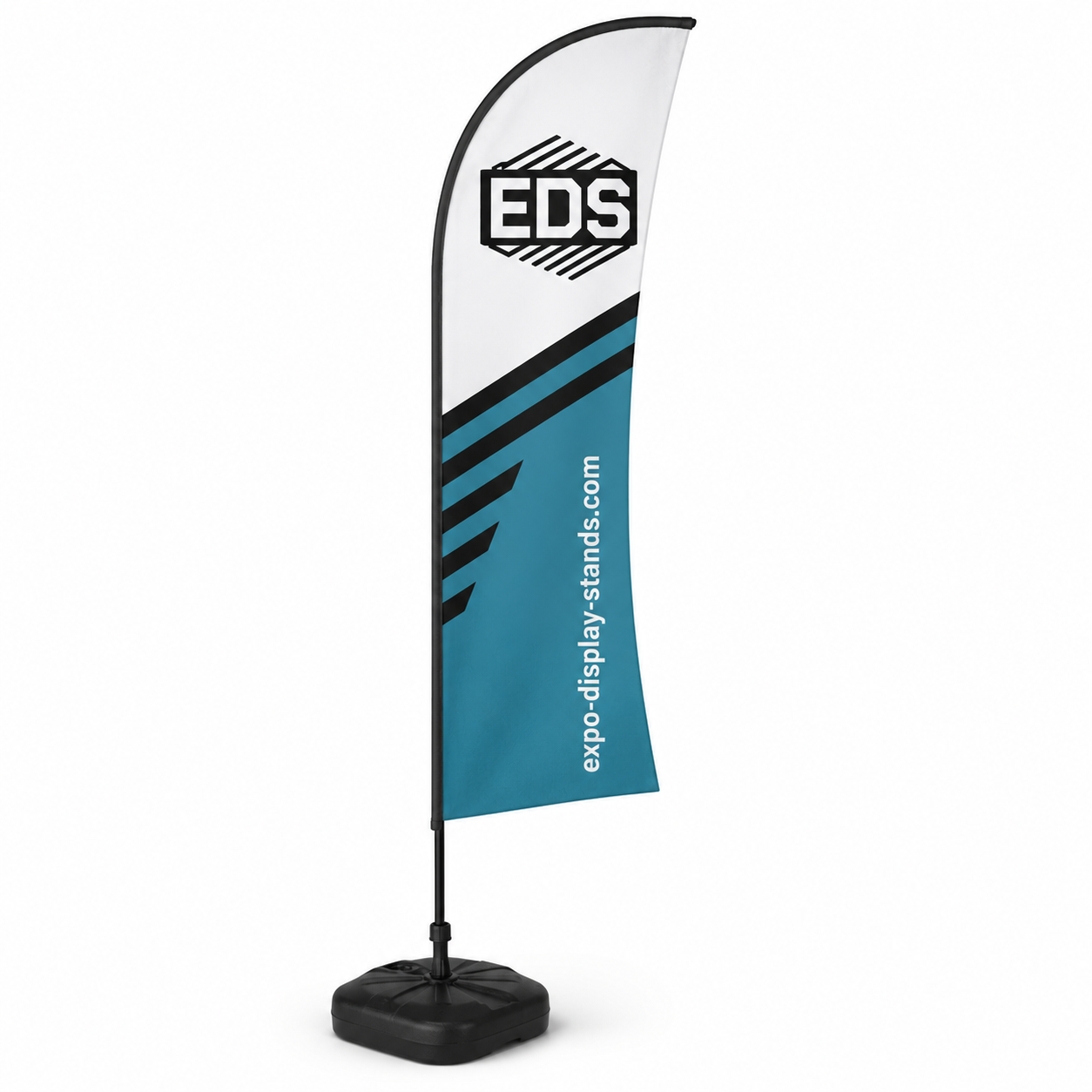 4m concave Flag - Single Sided Printing