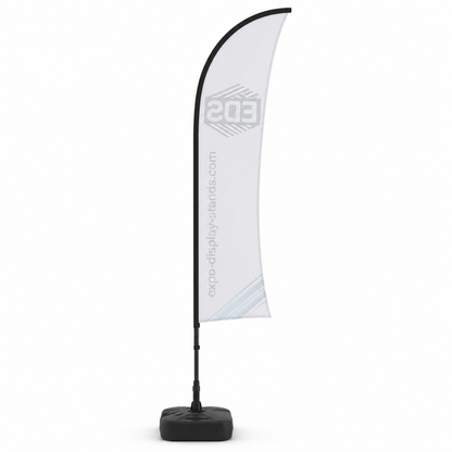 4.5m concave Flag - Single Sided Printing