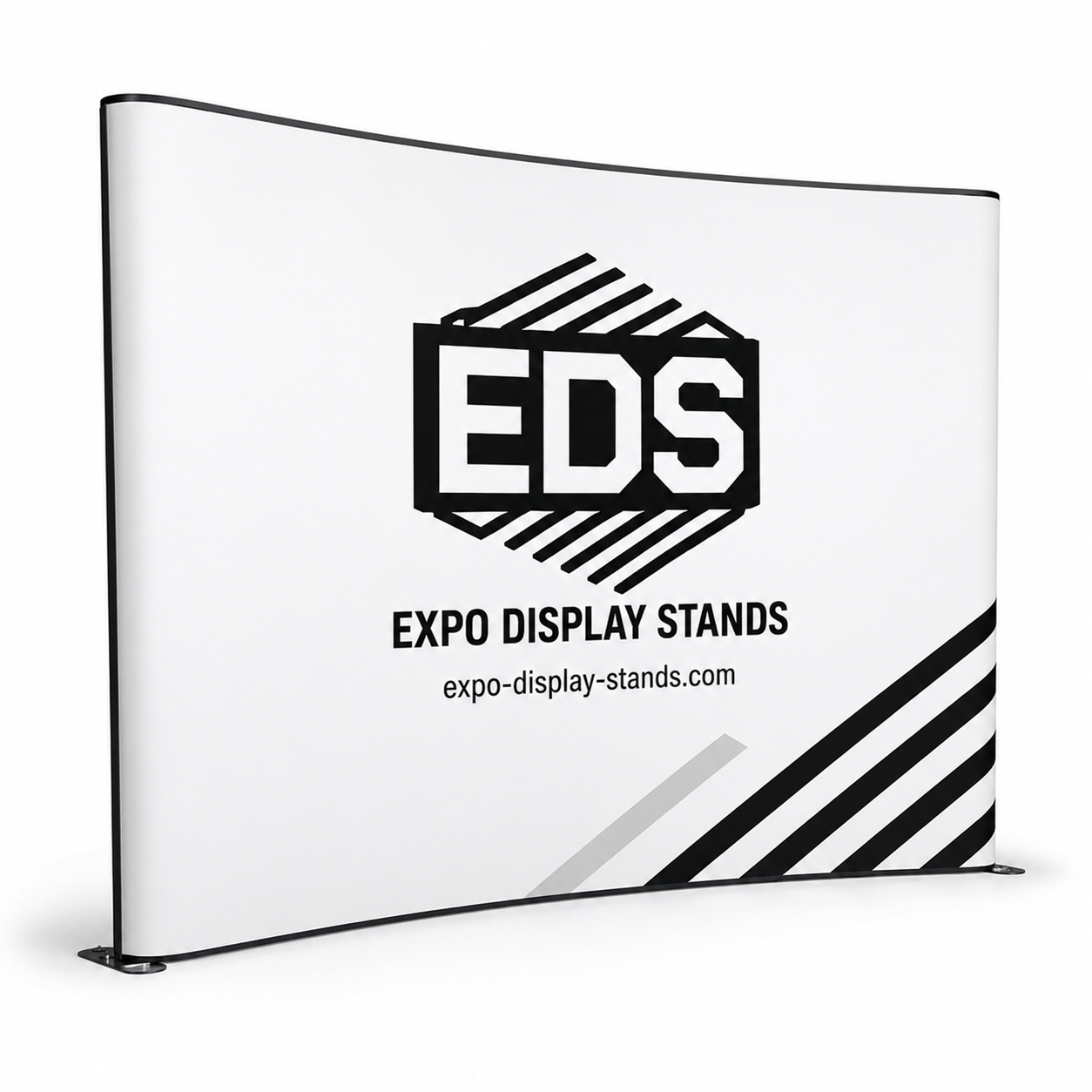 10ft x 8ft Tension Fabric Display Exhibition Backdrop - Curved