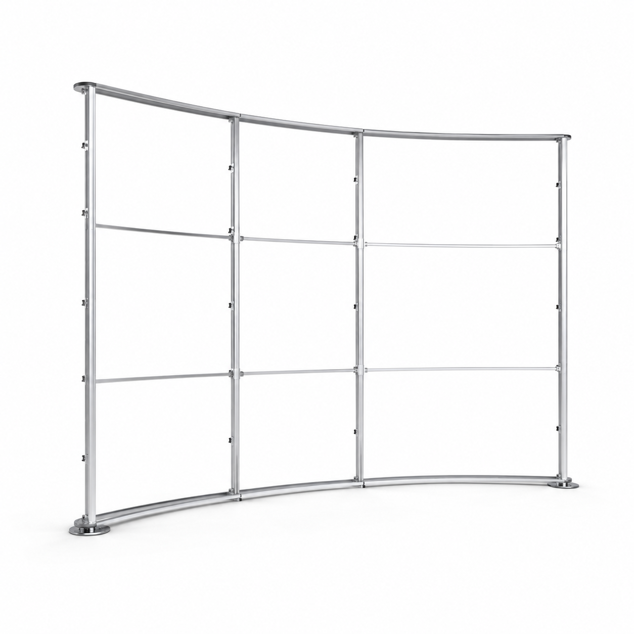10ft x 8ft Tension Fabric Display Exhibition Backdrop - Curved