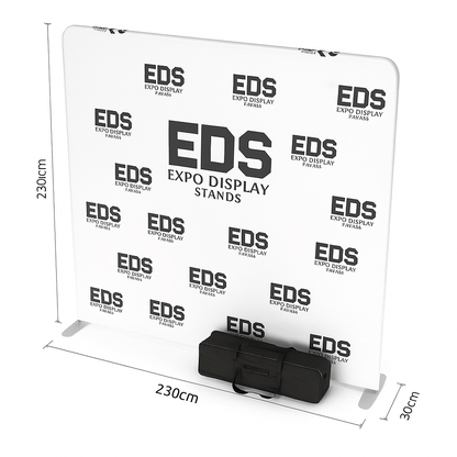 8ft x 8ft Tension Fabric Display Exhibition Backdrop - Straight