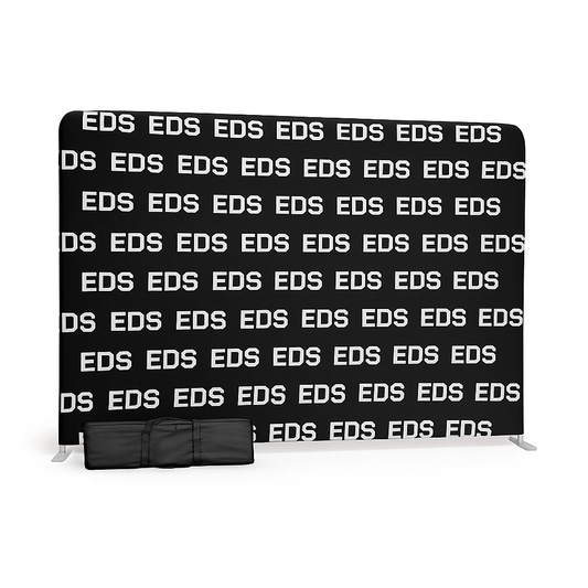 10ft x 8ft Tension Fabric Display Exhibition Backdrop - Straight