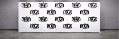 15ft x 8ft Tension Fabric Display Exhibition Backdrop - Straight