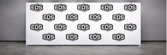 15ft x 8ft Tension Fabric Display Exhibition Backdrop - Straight