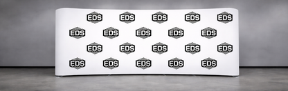 8ft x 8ft Tension Fabric Display Exhibition Backdrop - Curved