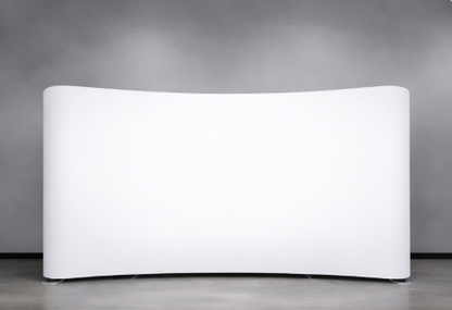 8ft x 8ft Tension Fabric Display Exhibition Backdrop - Curved