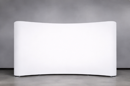 10ft x 8ft Tension Fabric Display Exhibition Backdrop - Curved