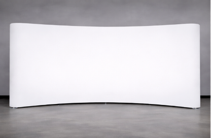 20ft x 8ft Tension Fabric Display Exhibition Backdrop - Curved
