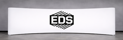 20ft x 8ft Tension Fabric Display Exhibition Backdrop - Curved