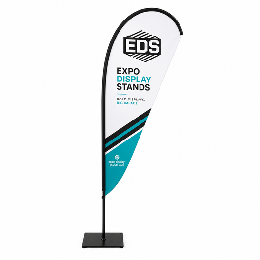 2.5m teardrop Flag - Double Sided Printing
