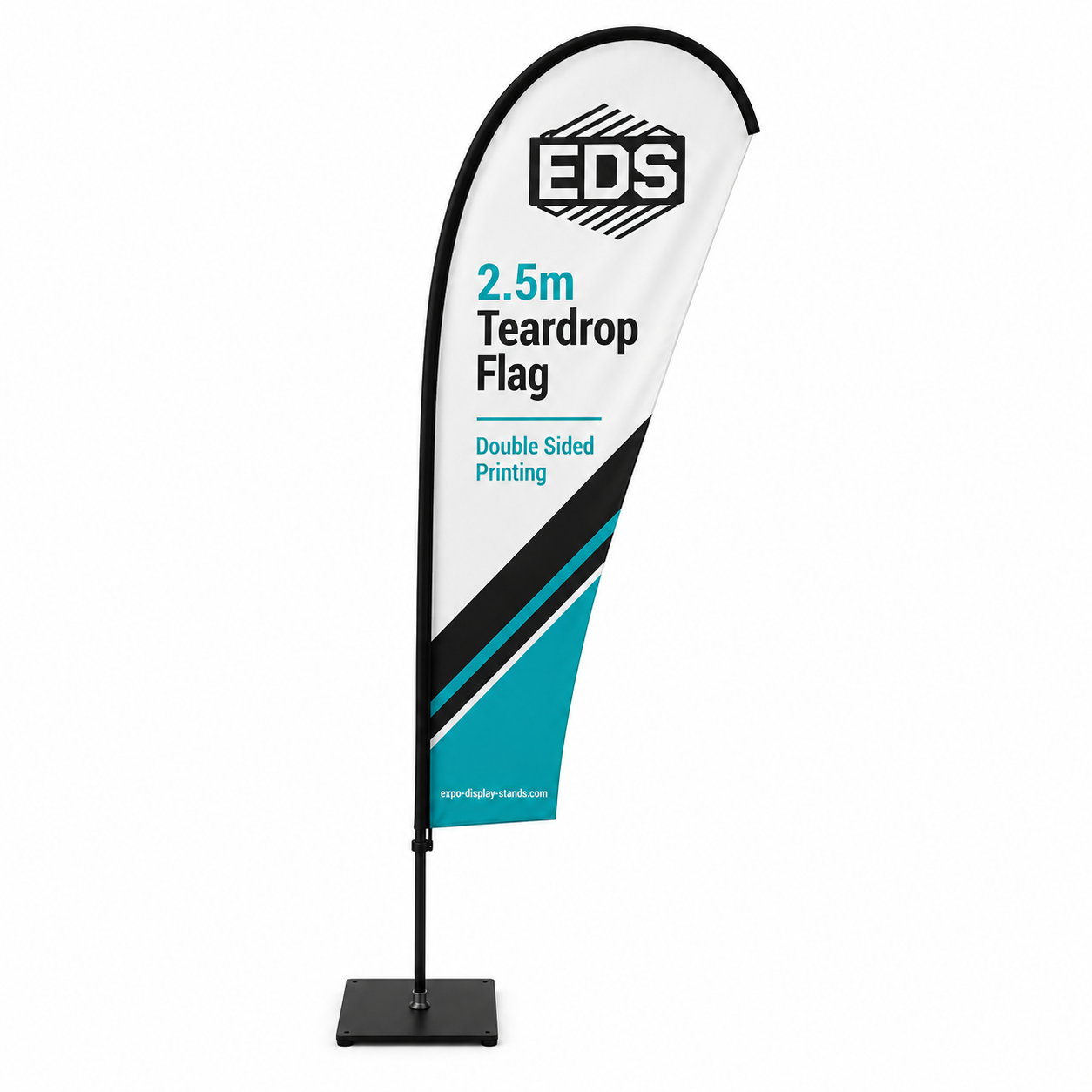 2.5m teardrop Flag - Double Sided Printing